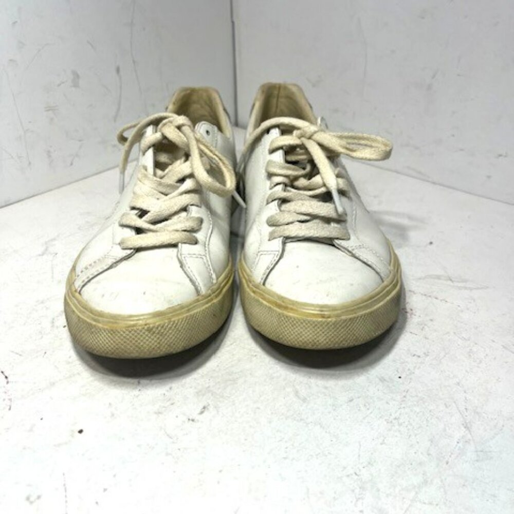 Veja Esplar Low Top Leather White Sneaker Sz 5 - Picture 5 of 9